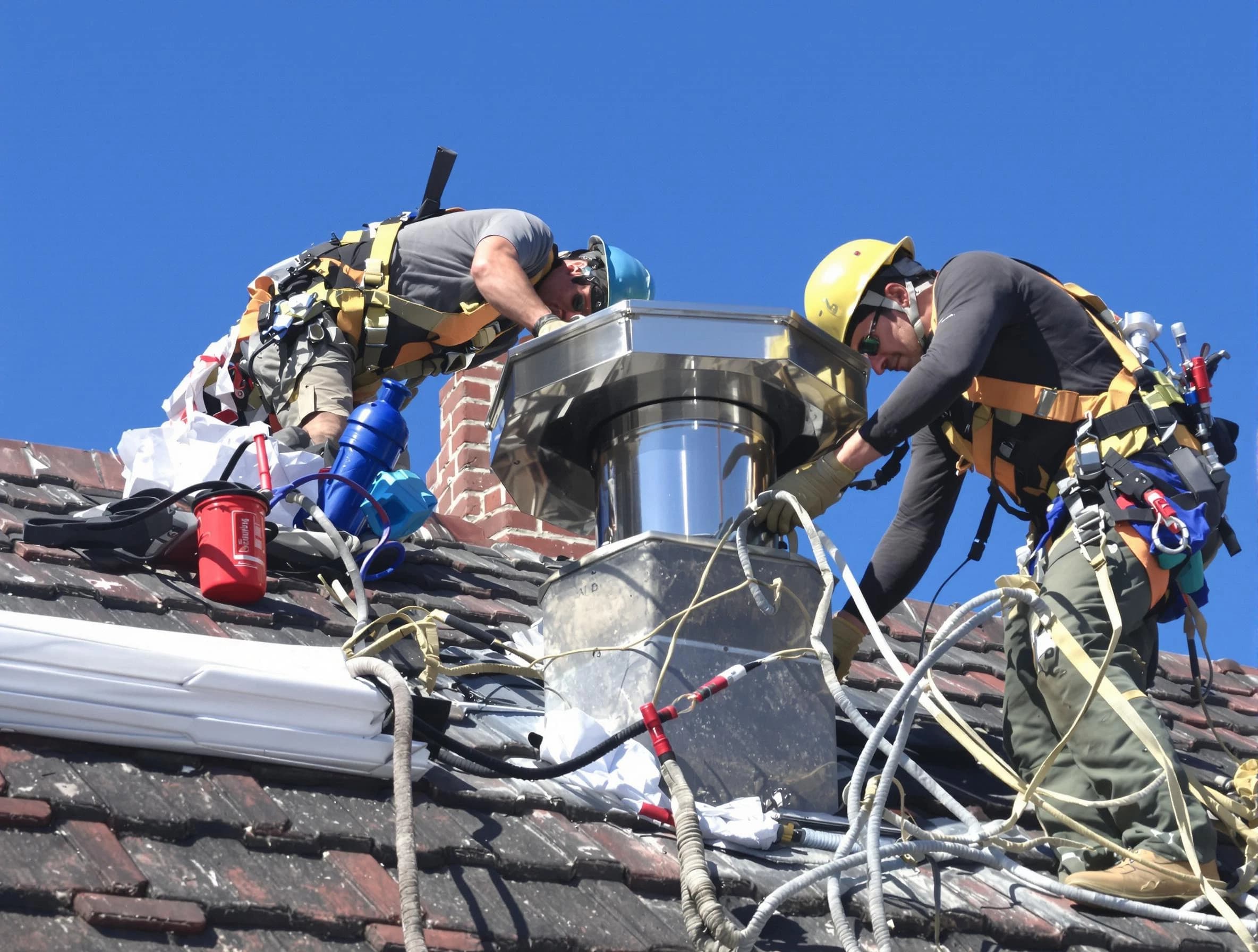 Protective chimney cap installed by Stafford Chimney Sweep in Stafford, NJ