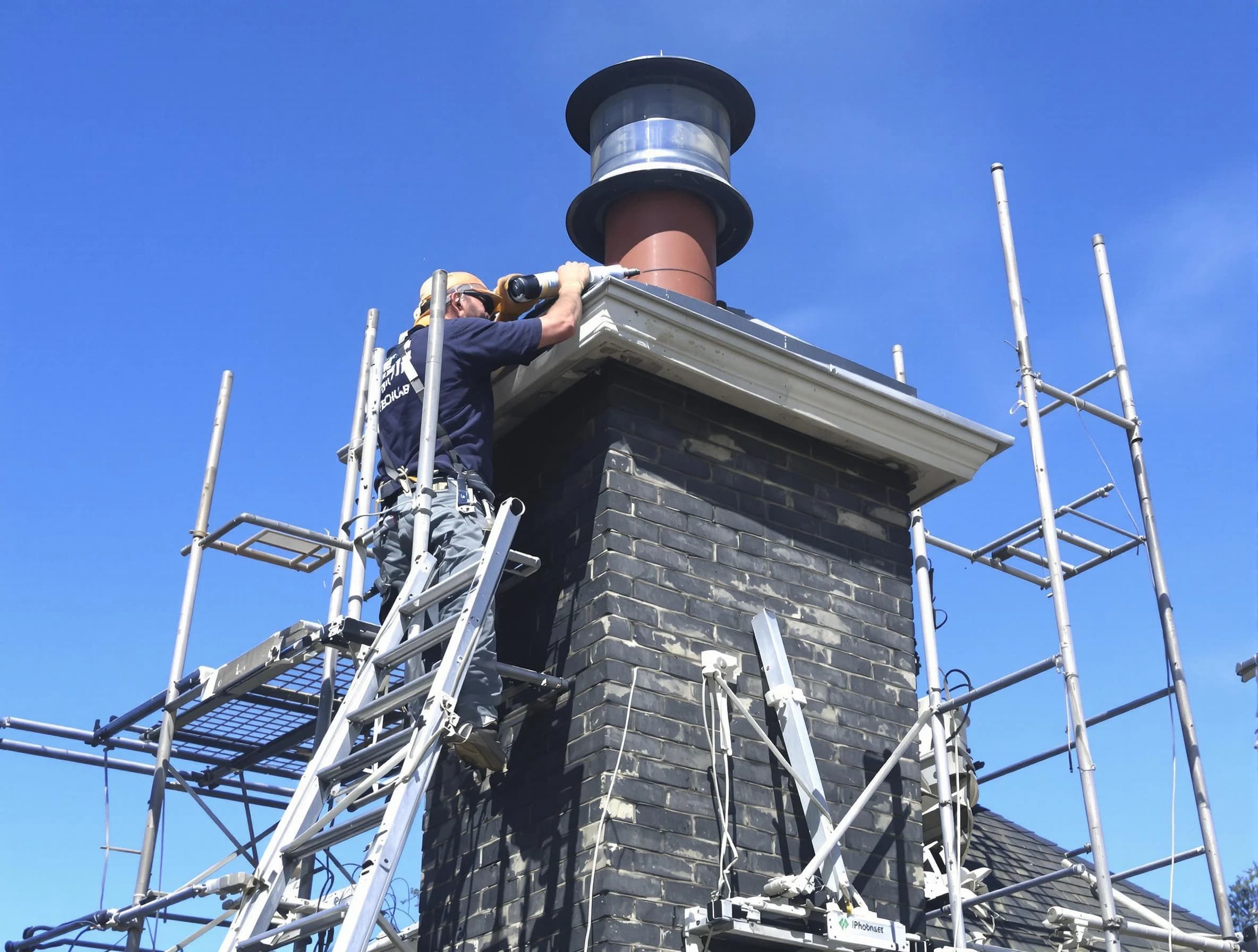 Sturdy chimney crown finished by Stafford Chimney Sweep in Stafford, NJ