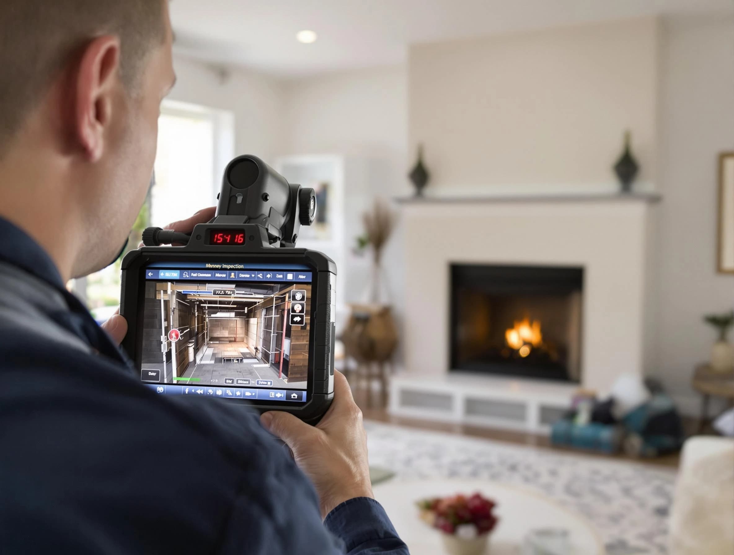 Stafford Chimney Sweep conducting a thorough chimney inspection in Stafford, NJ