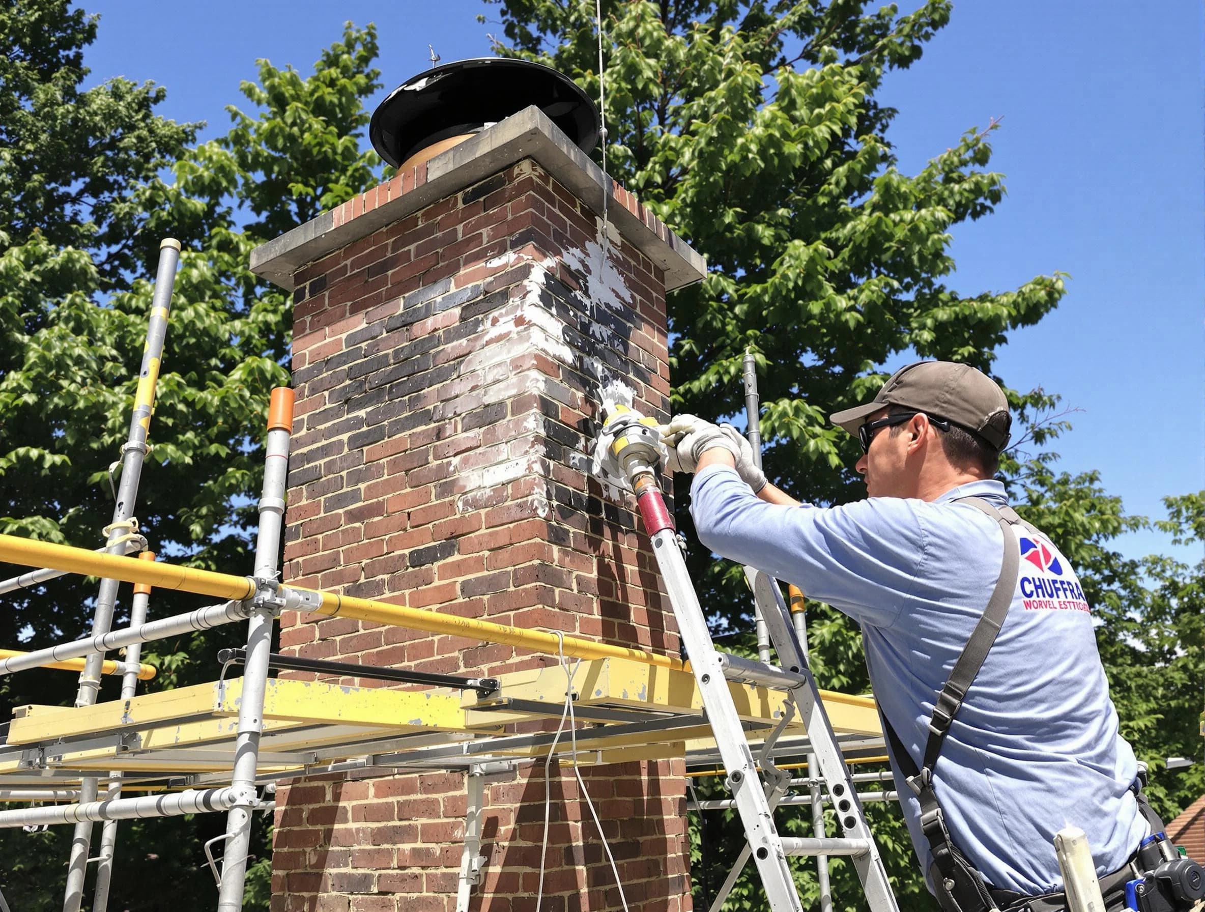 Structural chimney repair by Stafford Chimney Sweep in Stafford, NJ