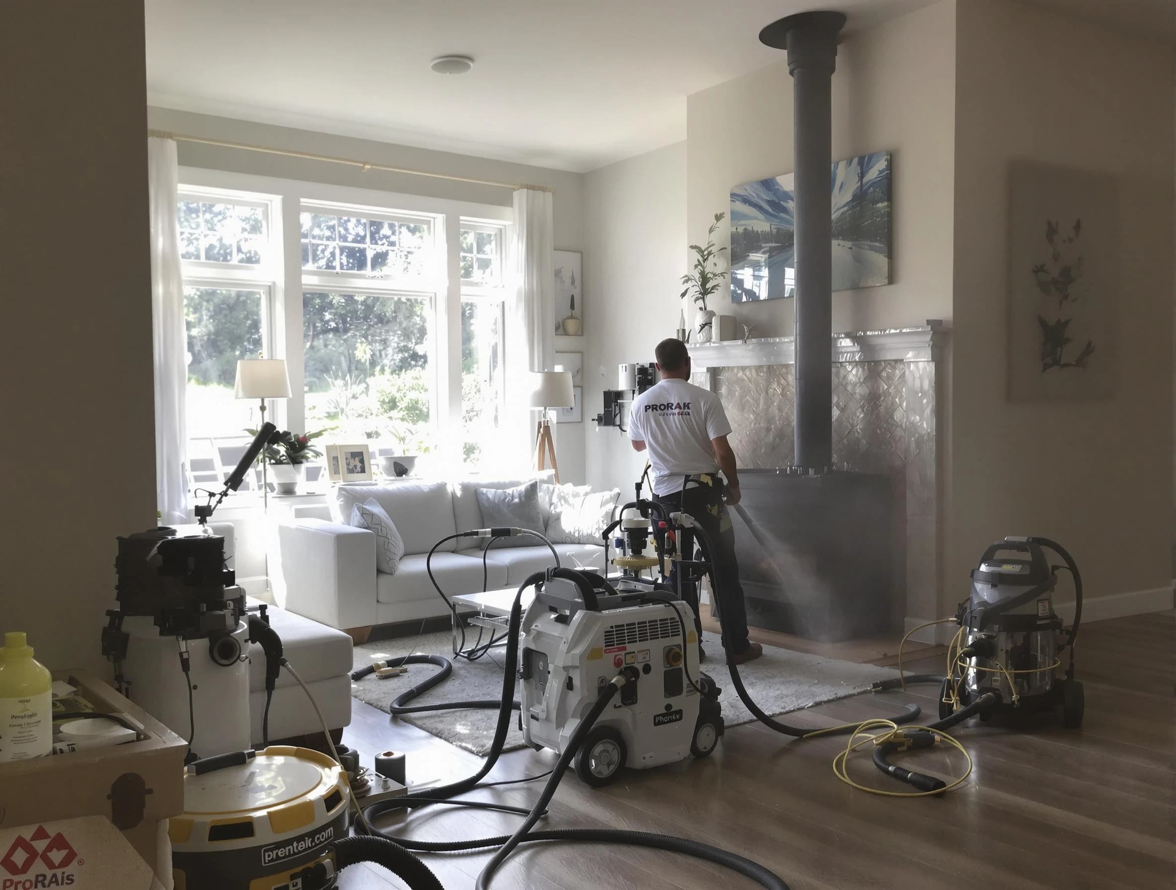 Soot removal service by Stafford Chimney Sweep for a fireplace in Stafford, NJ